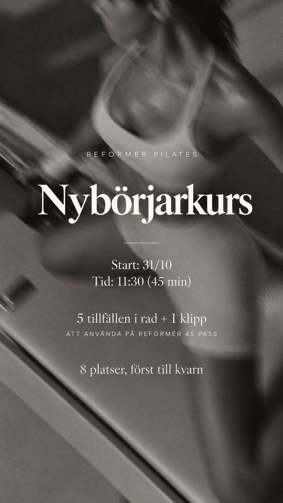 Nybörjarkurs i Reformer Pilates cover image