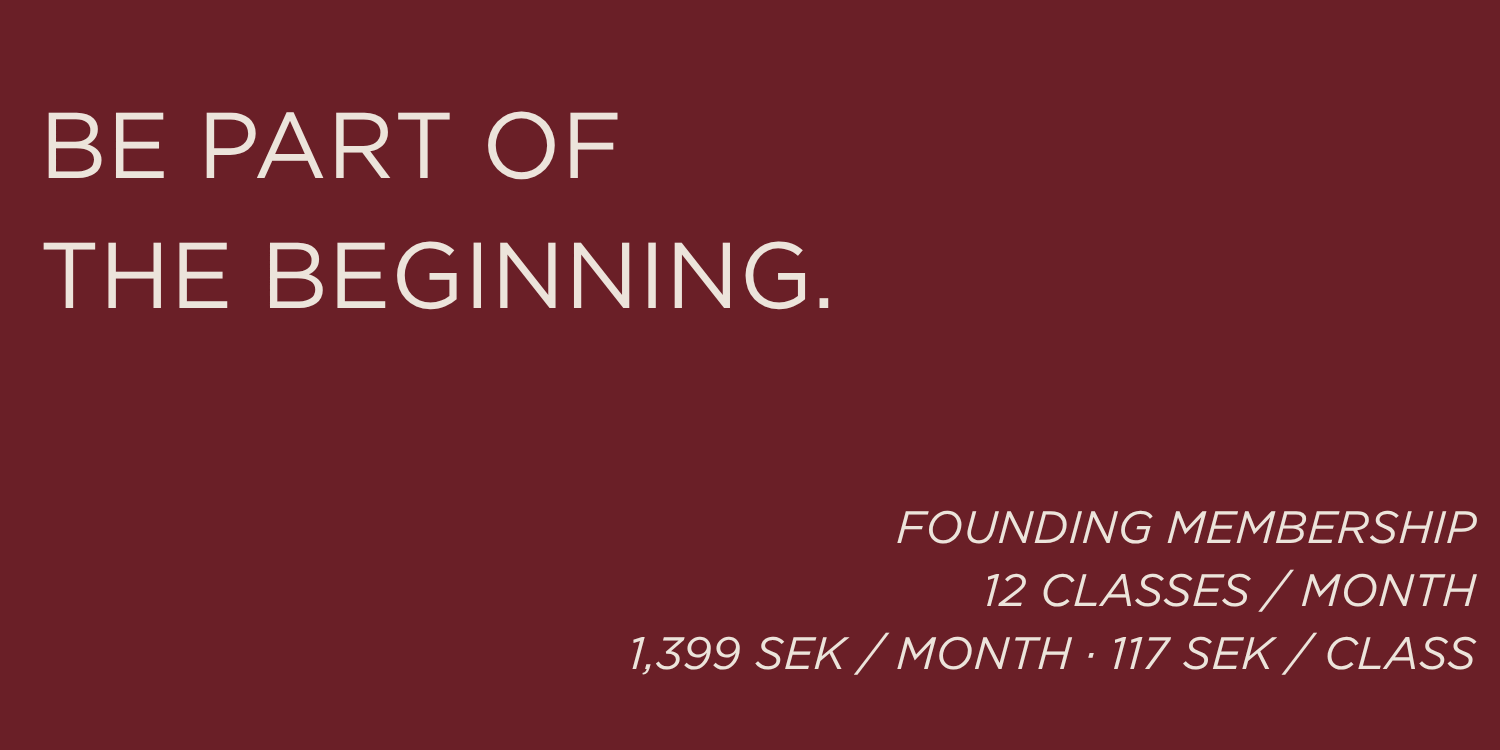Founder Membership 12 Classes / Month cover image