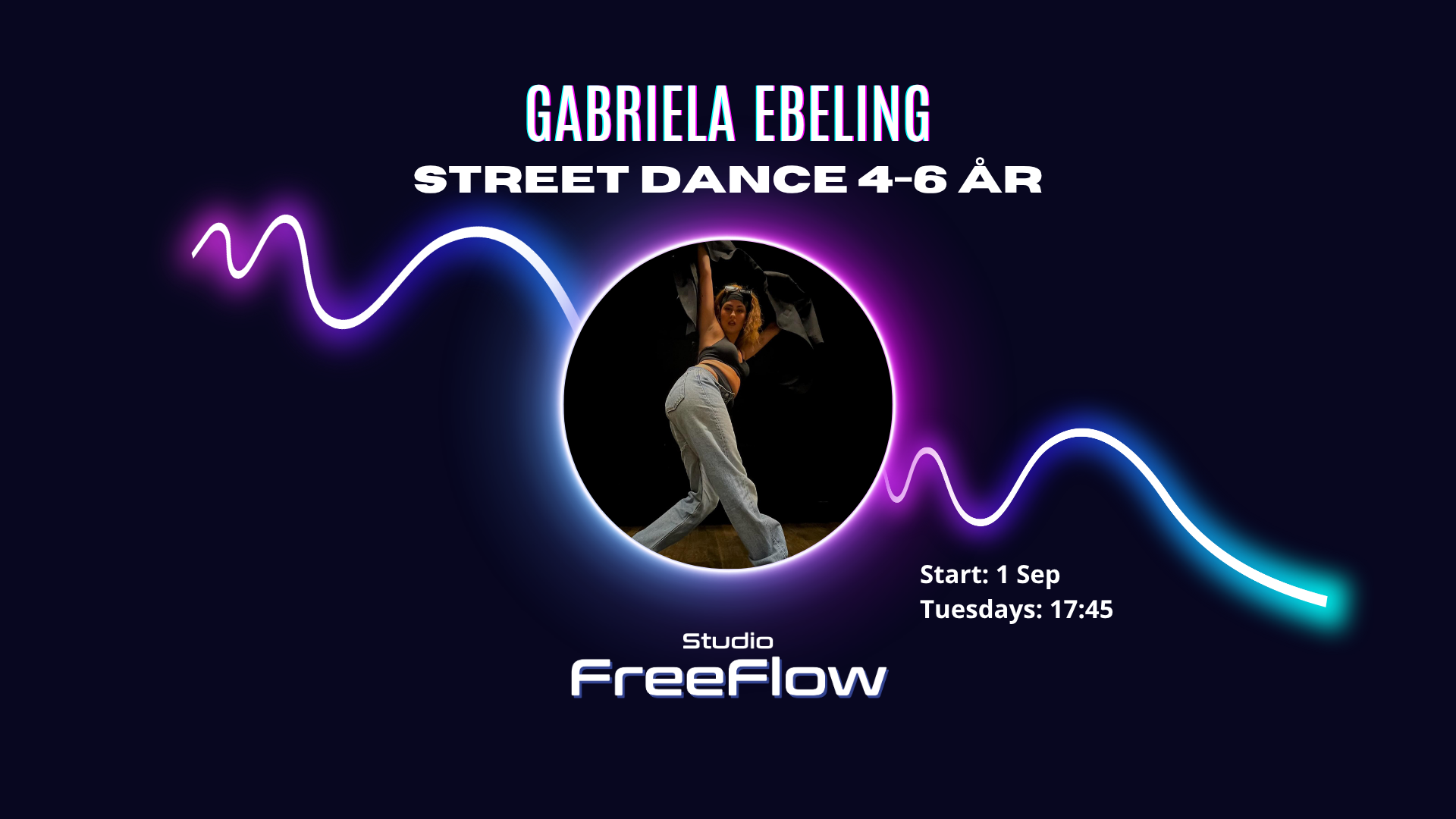 NYHET! Street Dance 4-6 år med Gabriela Ebeling - Höstterminen 2026🌟🍂 cover image