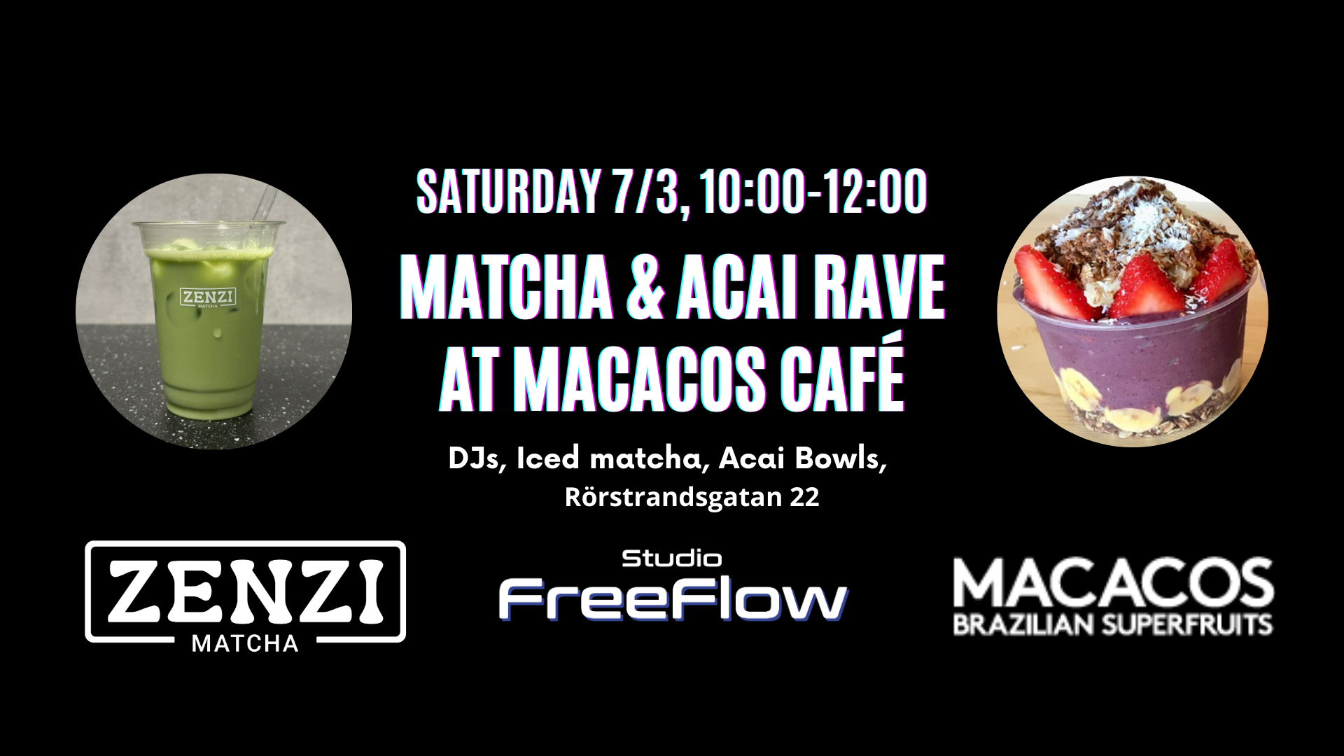 Matcha & Açaí Rave at MACACOS Café 💚🎶  cover image