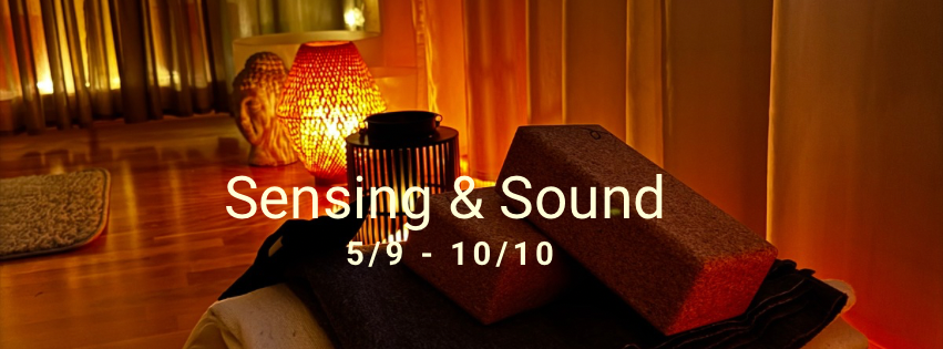 Sensing yoga & Sound med Jessica Jensen cover image