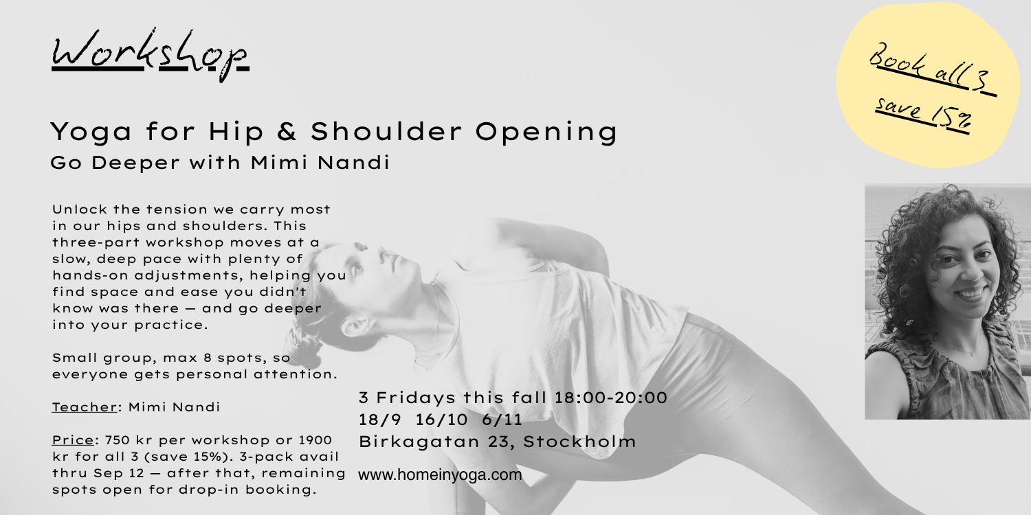 Yoga for Hip & Shoulder Opening - Go Deeper with Mimi Nandi DROP-IN day 2 cover image