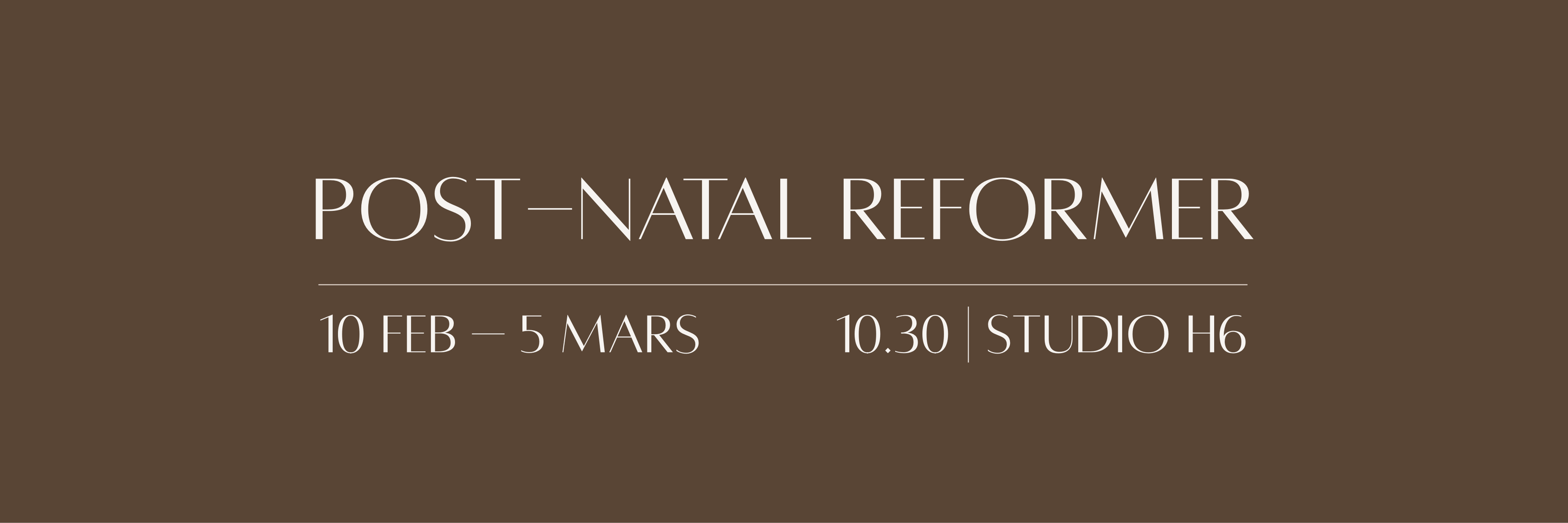 Post-Natal Reformer | Twice Weekly 10.30 | Start Feb 10 cover image