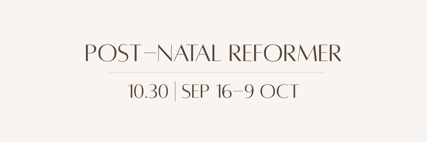 Post-Natal Reformer | Sep 16 - Oct 9 (10:30)  cover image