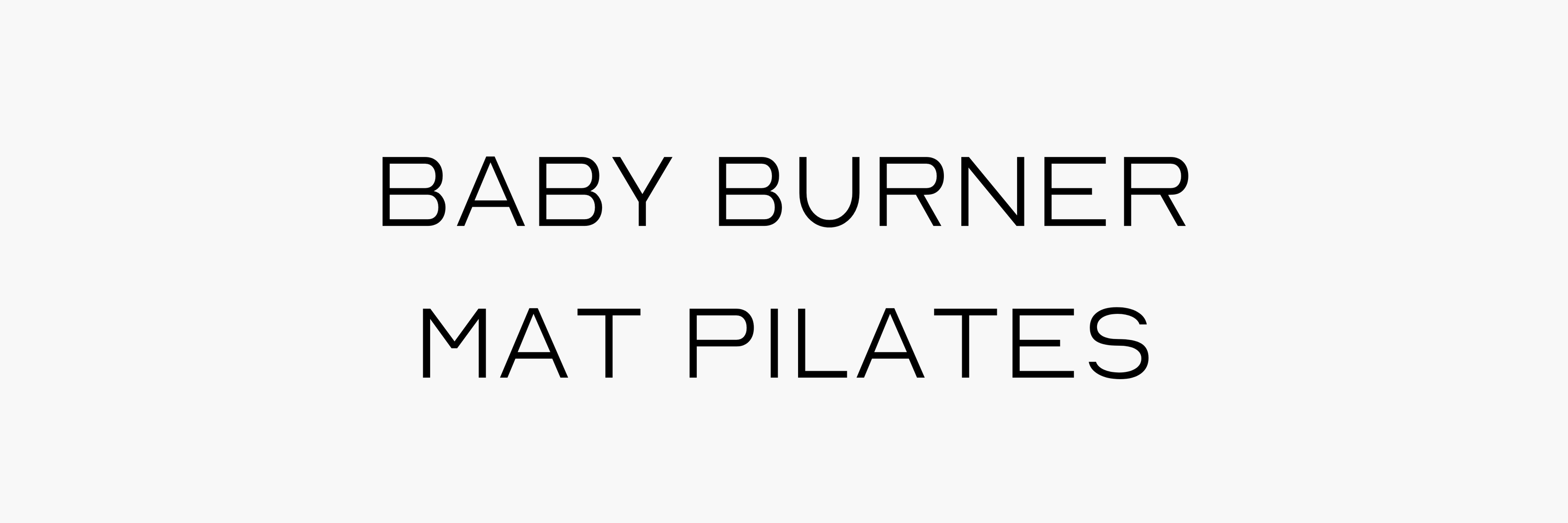 Baby Burner (post-natal course)  cover image