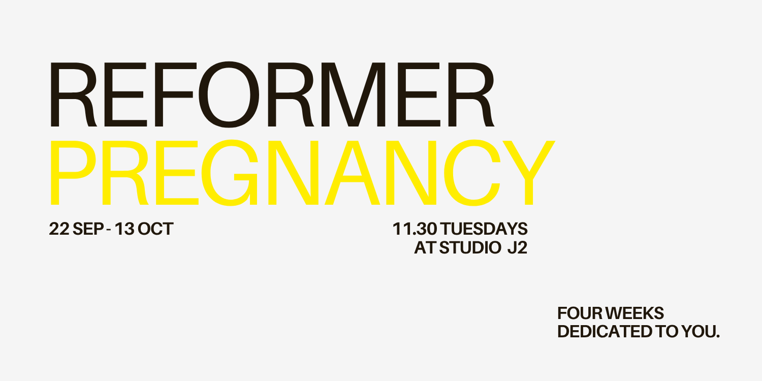 PREGNANCY REFORMER | 11.30 SEP 22 | STUDIO J2 cover image