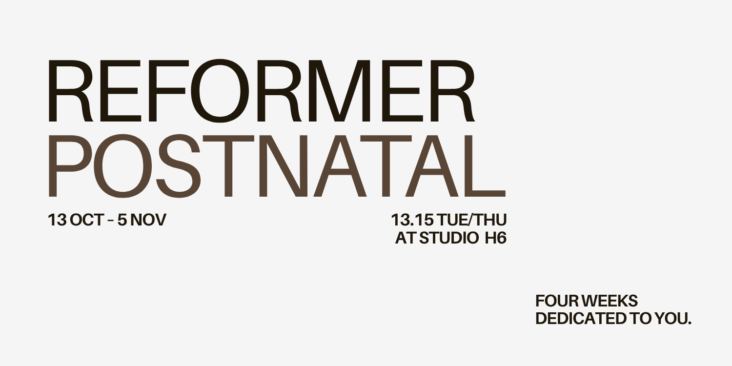 POSTNATAL COURSE | 13.15 OCT 13 | STUDIO H6 cover image