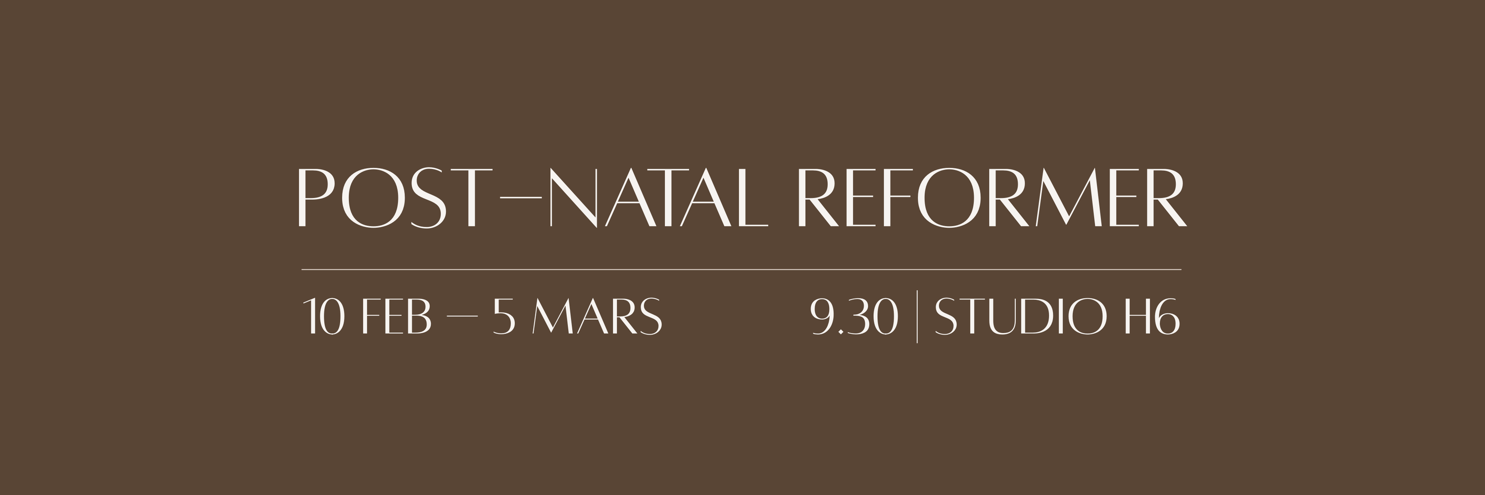 Post-Natal Reformer | Twice Weekly 9.30 | Start Feb 10 cover image