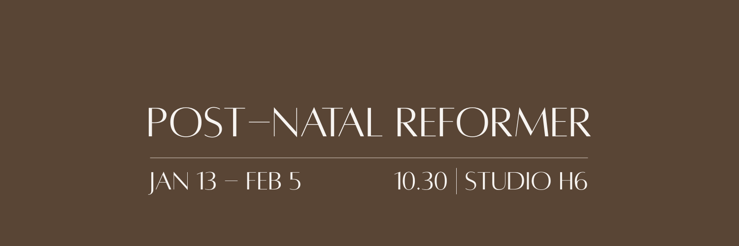 Post-Natal Reformer | Twice Weekly 10.30 | Start Jan 13 cover image